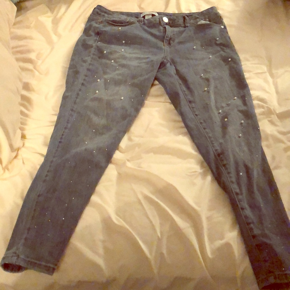 Lane Bryant pearl jeans